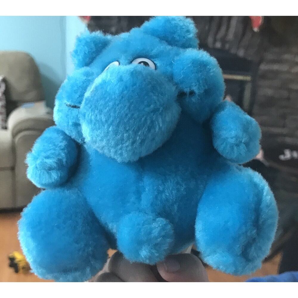 1989 Vintage Kodak Kolorkins Click Blue Plush‎ Stuffed Animal Toy Collectible